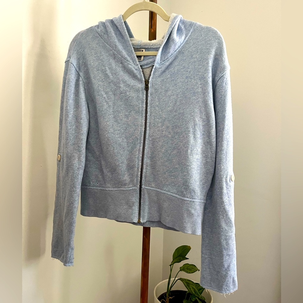 Converse Light Blue All Cotton Hoodie Sweatshirt